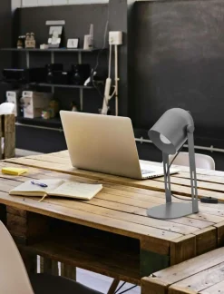 Sklep Kaja Szara, metalowa lampka do biura TK 5190 DAVIS | Kaja Oświetlenie