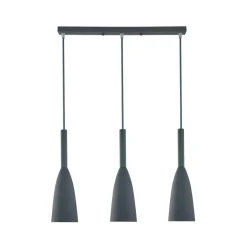 Shop Szara, minimalistyczna lampa wisząca LP-181/3L GR SOLIN | Kaja Żyrandole Nowoczesne