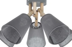 New Szary, abażurowy żyrandol do sypialni TK 659 VAIO GREY | Kaja Żyrandole Nowoczesne