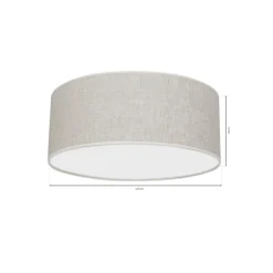 Sklep Kaja Szary plafon, lampa sufitowa, kształt koła MLP7498 z serii LINO | Kaja Oświetlen