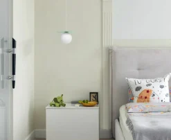 Best Sale Szałwiowa lampa wisząca z białą kulką ⌀10 cm K-5450 z serii ROBIN Żyrandole Nowoczesne