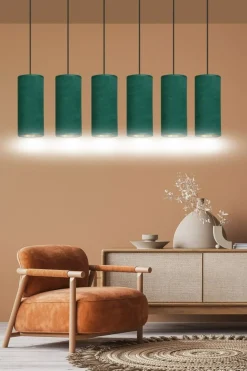 Online Szeroka, abażurowa lampa wisząca nad stół 1058/6 BENTE | Kaja Żyrandole Nowoczesne