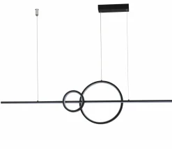 Store Szeroka, ściemnialna lampa wisząca LED nad stół AZ5259 SARA | Kaja Żyrandole Nowoczesne