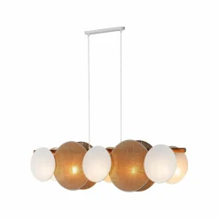 Best Szeroka, dekoracyjna lampa wisząca nad stół TK 4815 PULSE | Kaja Żyrandole Nowoczesne