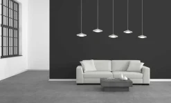 Fashion Szeroka, designerska lampa wisząca ML415 ELLIPSE | Kaja Oświetlenie Żyrandole Nowoczesne