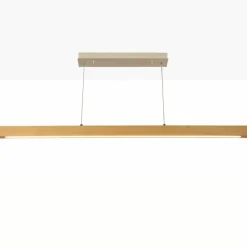 New Szeroka, drewniana listwa sufitowa LED ABR-LLZ-24W LINEA | Kaja Żyrandole Nowoczesne