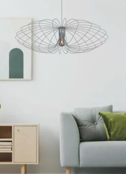 Fashion Szeroka, druciana lampa wisząca K-3408 TIZI | Kaja Oświetlenie Żyrandole Nowoczesne