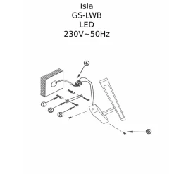 Sklep Kaja Szeroka lampa łazienkowa nad lustro 96cm GS-LWB-32W WH ISLA | Kaja