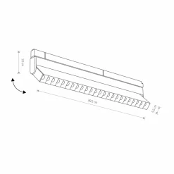 Sklep Kaja Szeroka lampa do szyny magnetycznej 1F 10645 LVM FOCUS OUT LED | Kaja