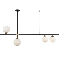 Best Sale Szeroka lampa sufitowa PND-9152-4-OPAL BELMONTE | Kaja Oświetlenie Żyrandole Nowoczesne