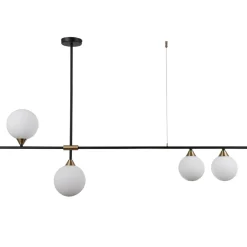 Best Sale Szeroka lampa sufitowa PND-9152-4-OPAL BELMONTE | Kaja Oświetlenie Żyrandole Nowoczesne