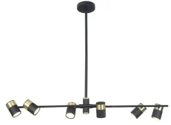 Store Szeroka lampa sufitowa z reflektorami MX P0409 PUMA | Kaja Oświetlenie Żyrandole Nowoczesne