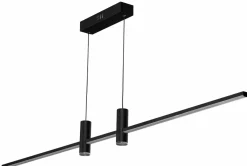 Store Szeroka lampa wisząca LED nad stół, z pilotem AZ5447 GERARDO | Kaja Żyrandole Nowoczesne