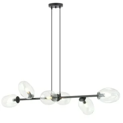 Cheap Szeroka lampa wisząca na regulowanych zwisach 1262/6 z serii PANDORA Żyrandole Nowoczesne