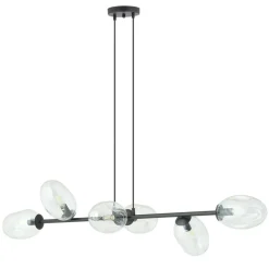 Cheap Szeroka lampa wisząca na regulowanych zwisach 1262/6 z serii PANDORA Żyrandole Nowoczesne