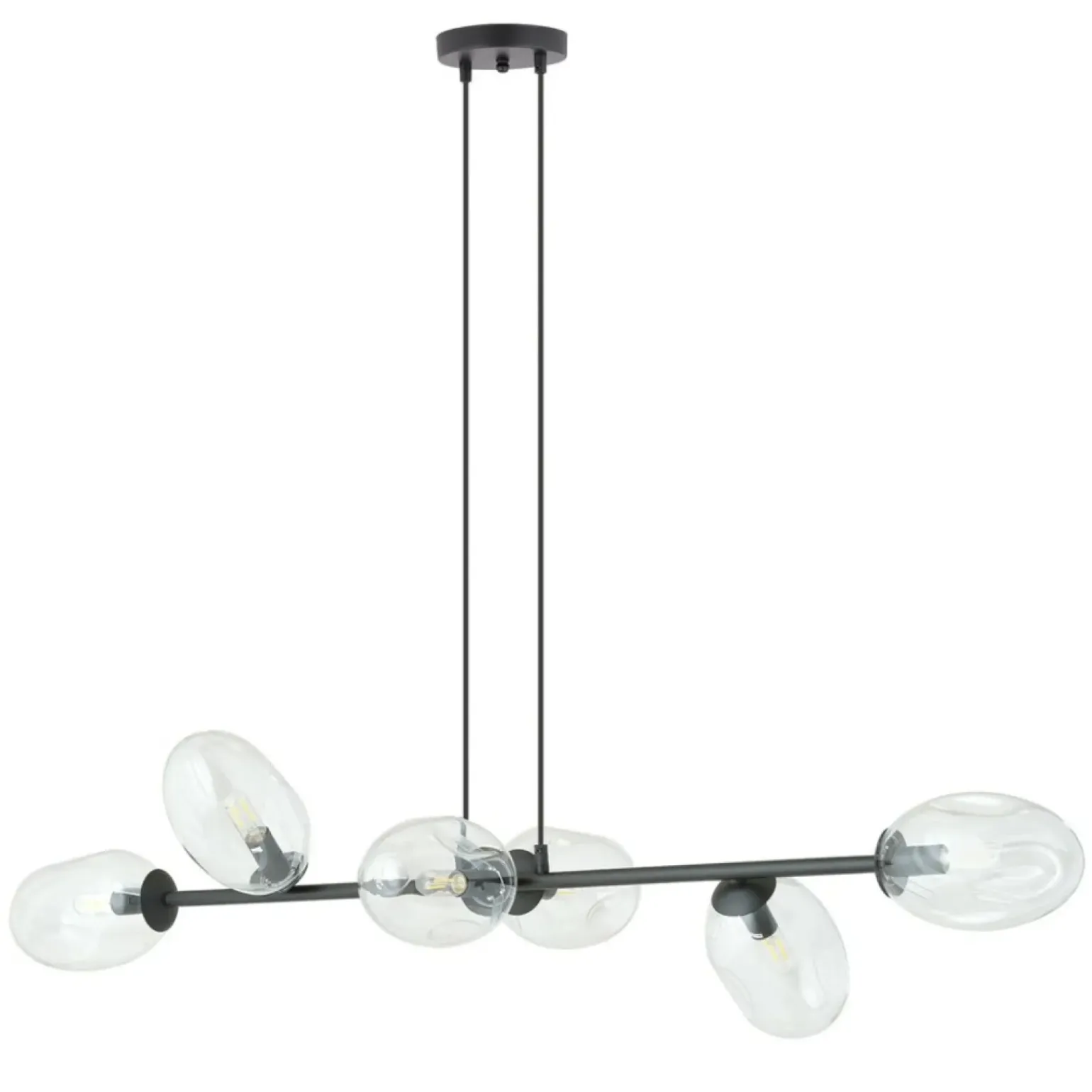 Cheap Szeroka lampa wisząca na regulowanych zwisach 1262/6 z serii PANDORA Żyrandole Nowoczesne