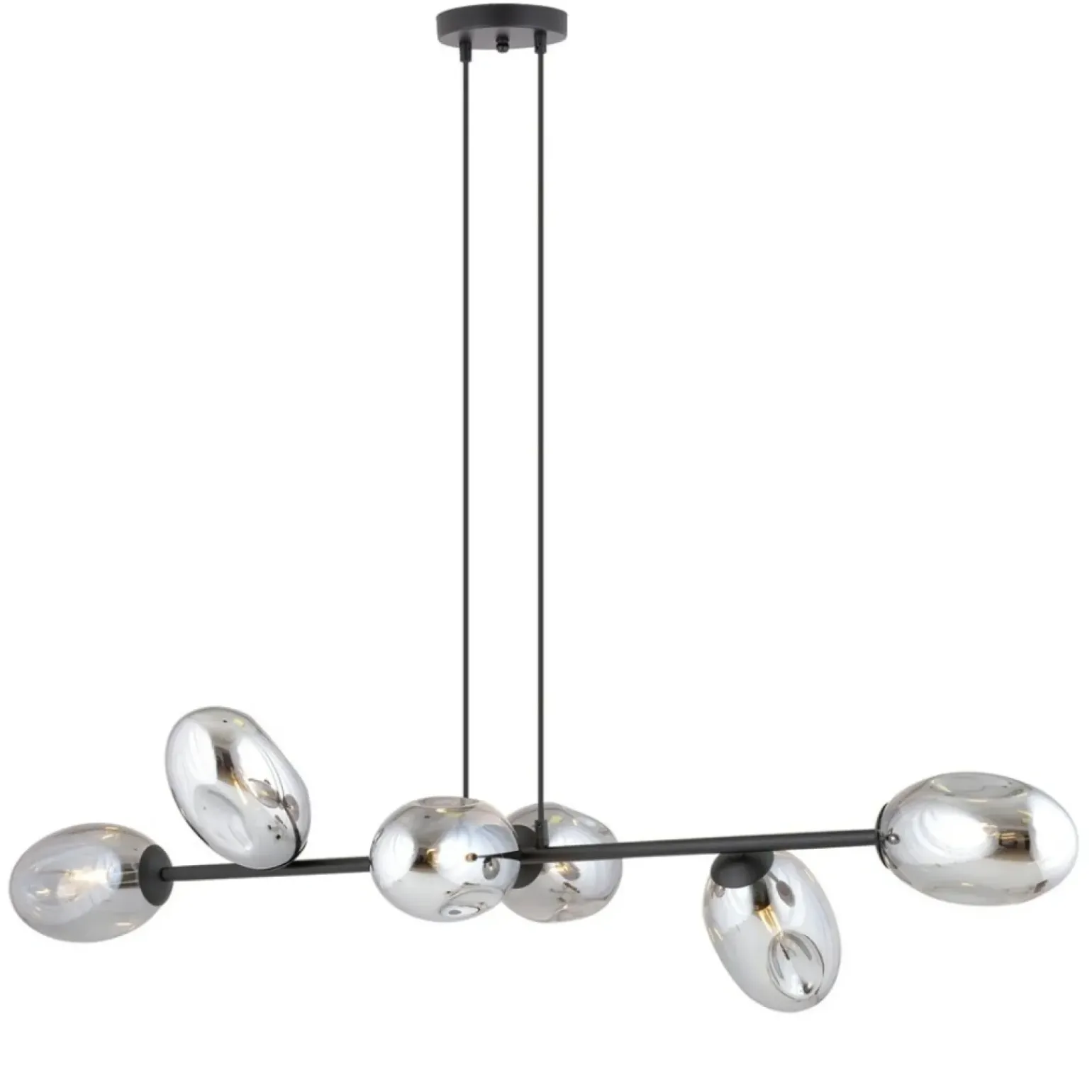 Best Sale Szeroka lampa wisząca nad wyspę kuchenną 1263/6 z serii PANDORA | Kaja Żyrandole Nowoczesne