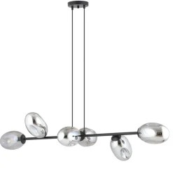 Best Sale Szeroka lampa wisząca nad wyspę kuchenną 1263/6 z serii PANDORA | Kaja Żyrandole Nowoczesne
