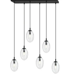 Clearance Szeroka lampa wisząca nad stół w salonie 1265/6 z serii ASTRAL | Kaja Żyrandole Nowoczesne