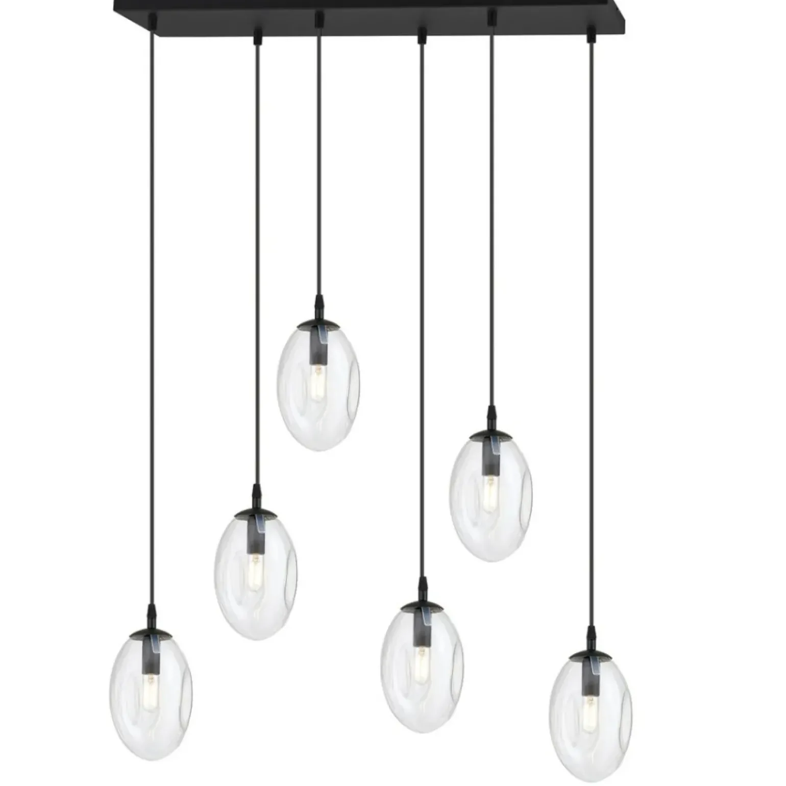Clearance Szeroka lampa wisząca nad stół w salonie 1265/6 z serii ASTRAL | Kaja Żyrandole Nowoczesne