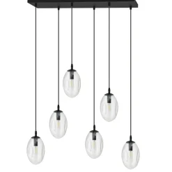 Clearance Szeroka lampa wisząca nad stół w salonie 1265/6 z serii ASTRAL | Kaja Żyrandole Nowoczesne