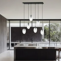 Clearance Szeroka lampa wisząca nad stół w salonie 1265/6 z serii ASTRAL | Kaja Żyrandole Nowoczesne