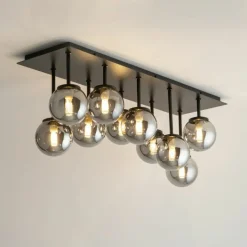 Hot Szeroka lampa z krótkimi rurkami i kloszami SIG 33492 TULIA | Kaja Żyrandole Nowoczesne