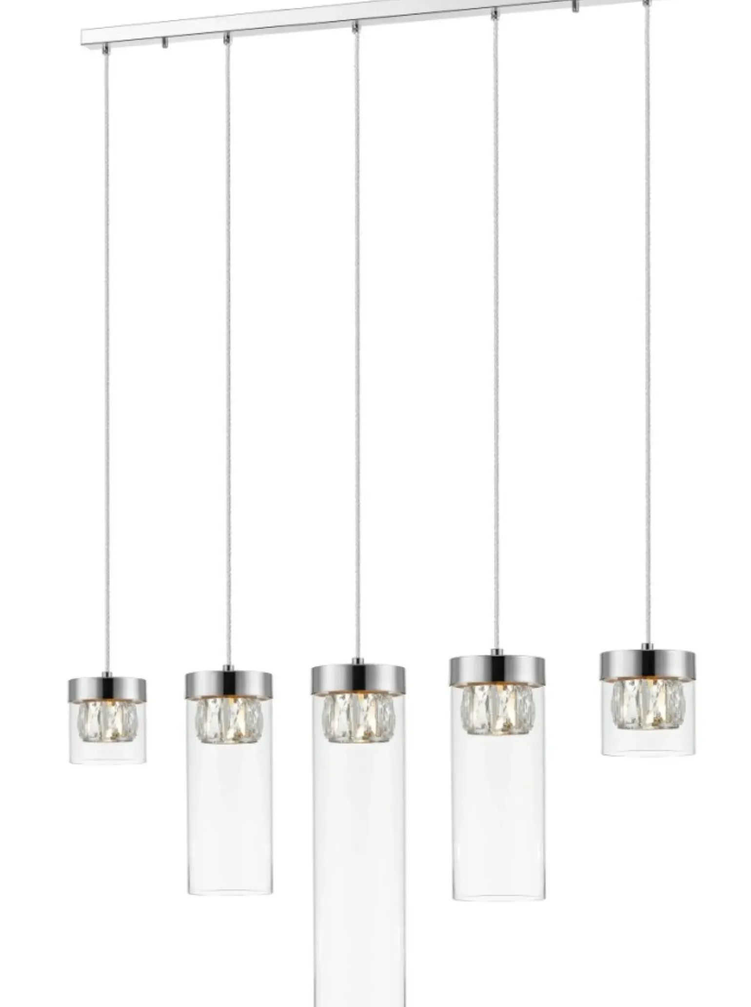 Flash Sale Szeroka listwa sufitowa nad wyspę P0389-05E-B5AC GEM | Kaja Żyrandole Nowoczesne