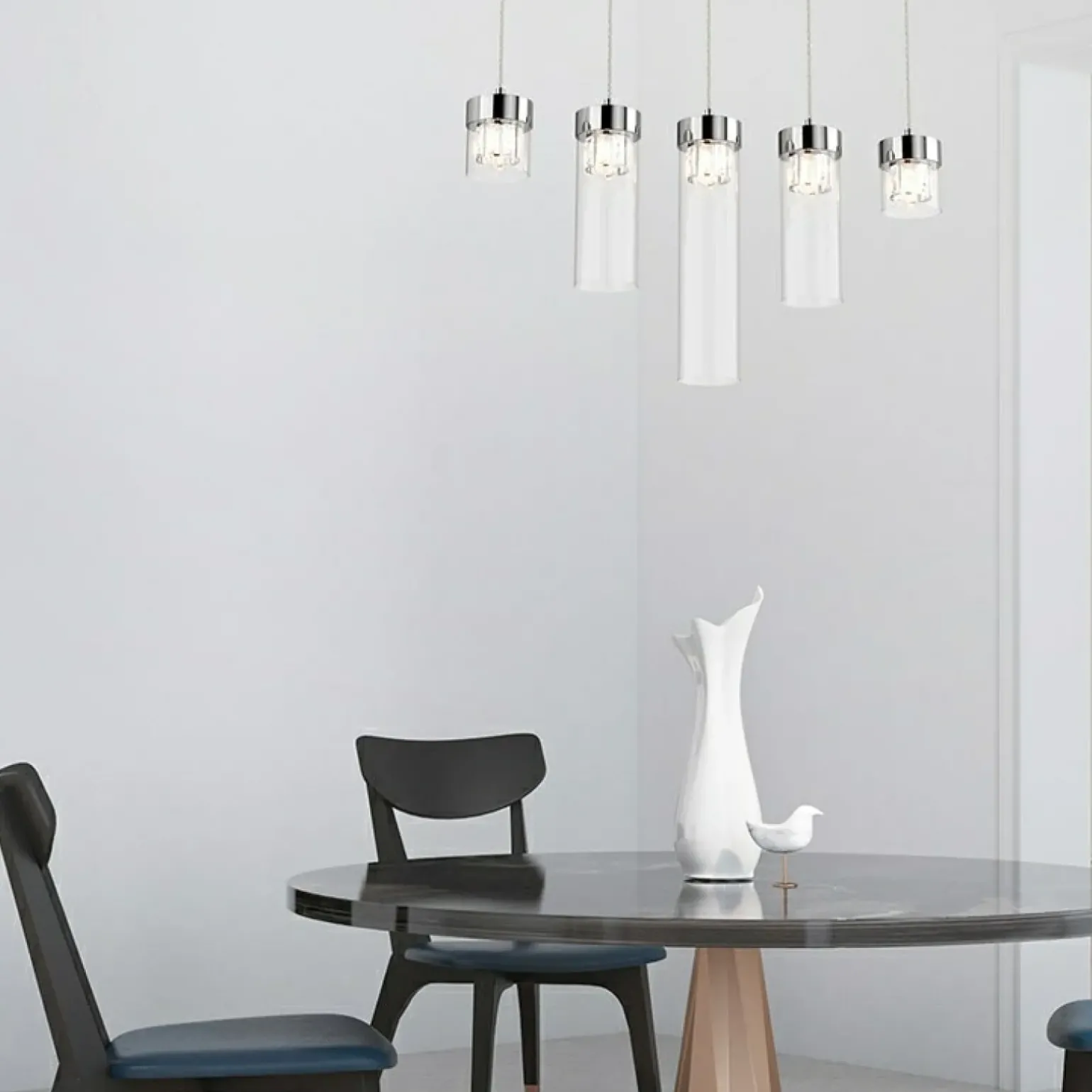 Flash Sale Szeroka listwa sufitowa nad wyspę P0389-05E-B5AC GEM | Kaja Żyrandole Nowoczesne