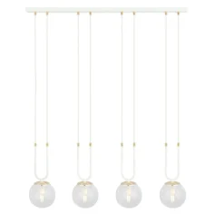 Outlet Szeroka listwa sufitowa z ozdobnymi zwisami 1116/4 GLAM | Kaja Żyrandole Nowoczesne