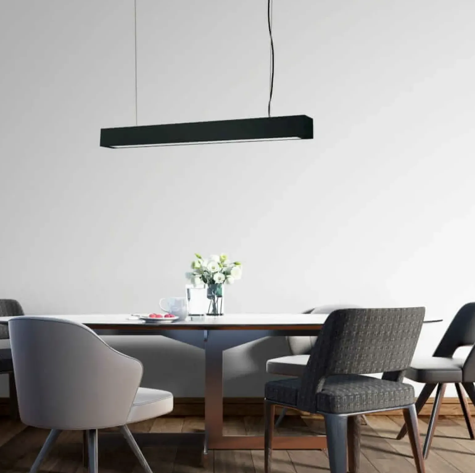 Clearance Szeroka listwa wisząca LP-7001/1P 20 BK-93 24/4 IBROS | Kaja Żyrandole Nowoczesne