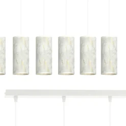 Cheap Szeroka listwa z marmurowymi abażurami 1057/6 KARLI | Kaja Oświetlenie Żyrandole Nowoczesne