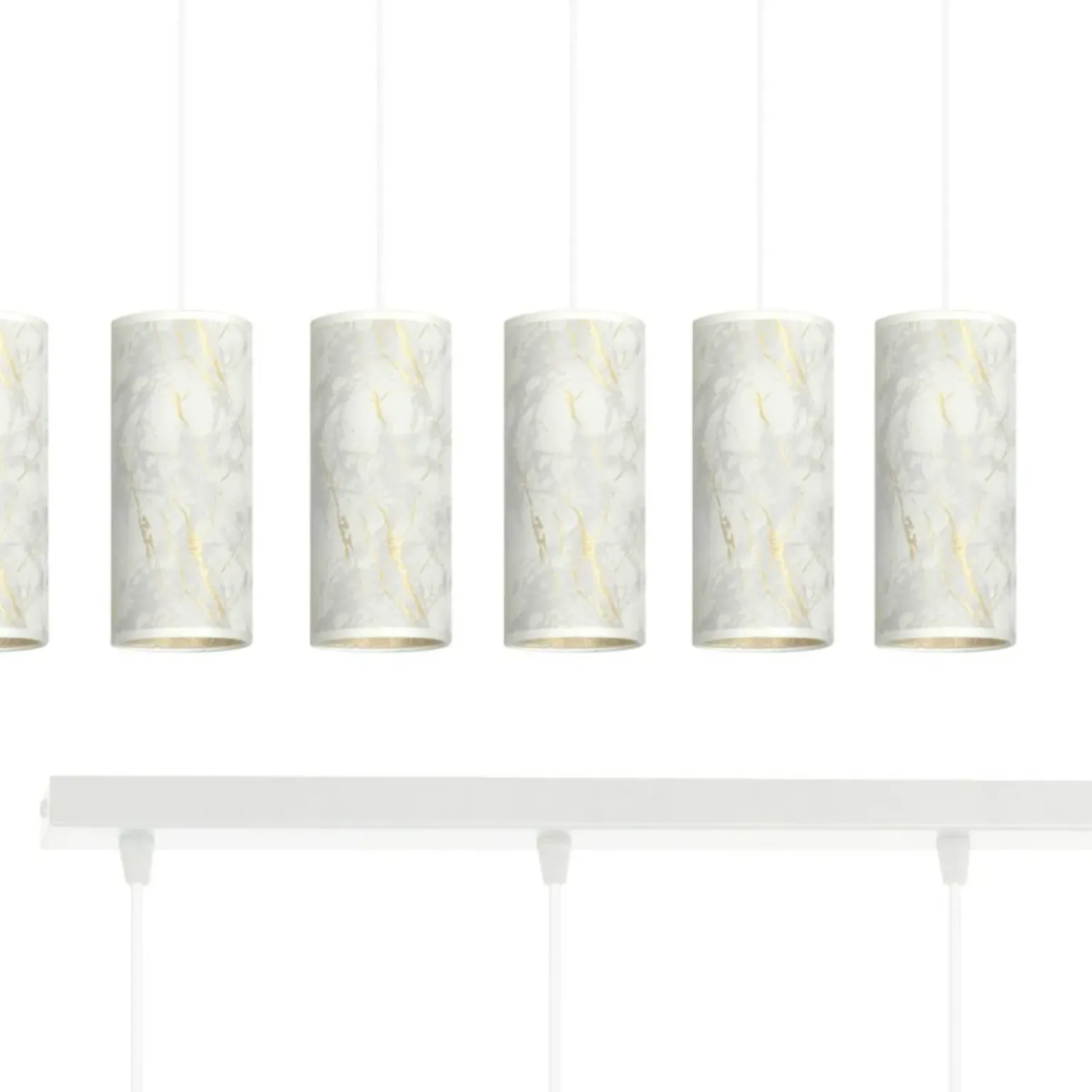 Cheap Szeroka listwa z marmurowymi abażurami 1057/6 KARLI | Kaja Oświetlenie Żyrandole Nowoczesne