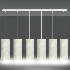 Cheap Szeroka listwa z marmurowymi abażurami 1057/6 KARLI | Kaja Oświetlenie Żyrandole Nowoczesne