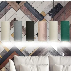 Online Szeroka listwa z różnokolorowymi abażurami 1068/6 BENTE | Kaja Żyrandole Nowoczesne