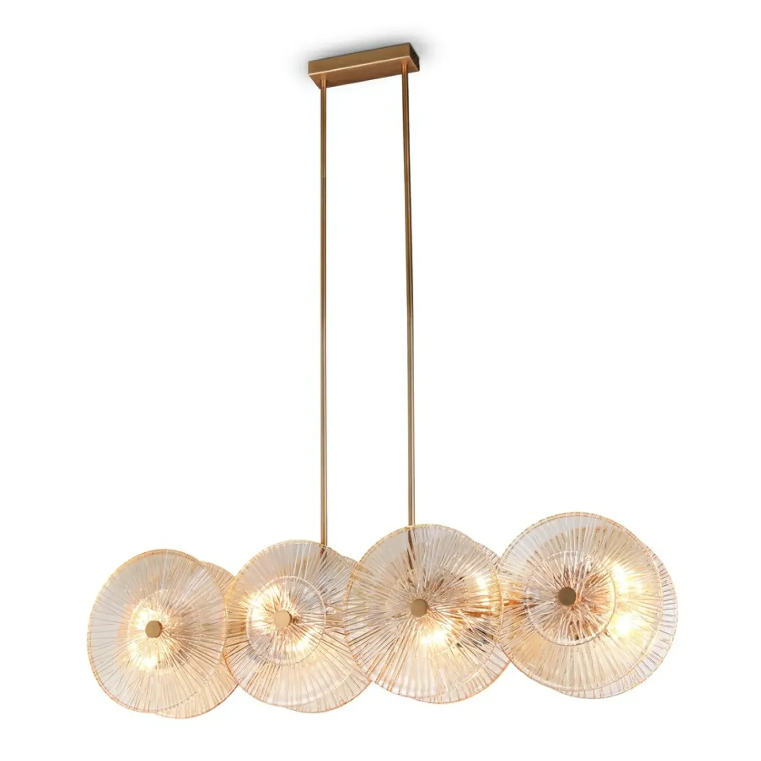 Store Szeroka, ozdobna lampa wisząca nad stół MOD007PL-08G1 z serii ASTER Żyrandole Nowoczesne