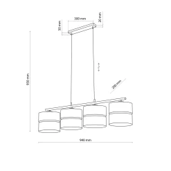 Sklep Kaja Szeroka, rustykalna lampa nad stół w jadalni TK 4802 z serii NICOL