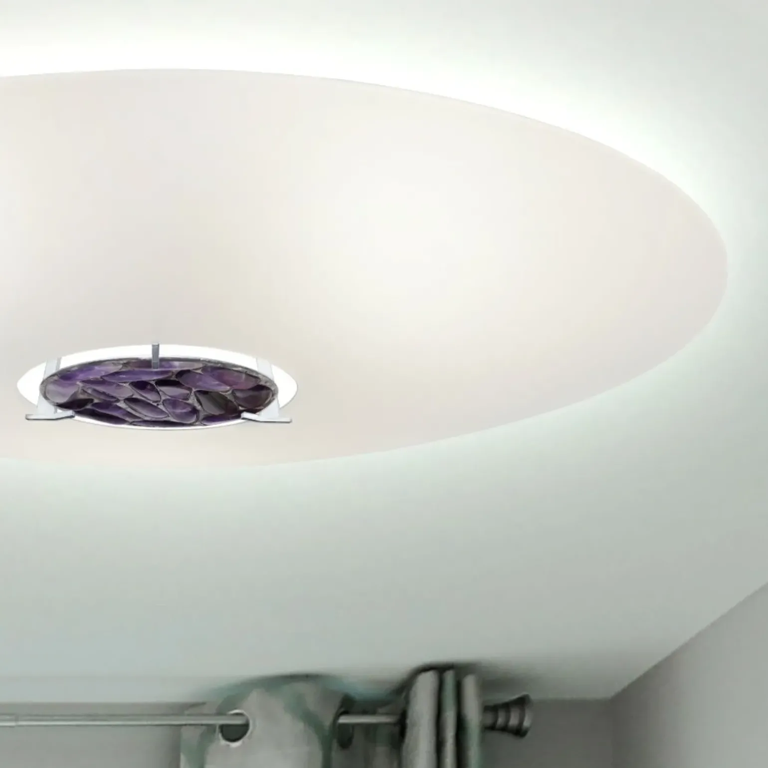 Sklep Kaja Szeroki ponadczasowy plafon do salonu 67391 AURA | Kaja Oświetlenie