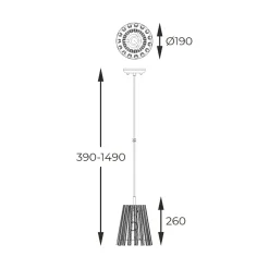 Cheap Szklana, dekoracyjna lampa wisząca P0547-01H-F9AC BACH | Kaja Żyrandole Nowoczesne
