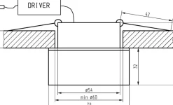Sklep Kaja Szklana, kwadratowa oprawa podtynkowa 2227467 | Kaja Oświetlenie