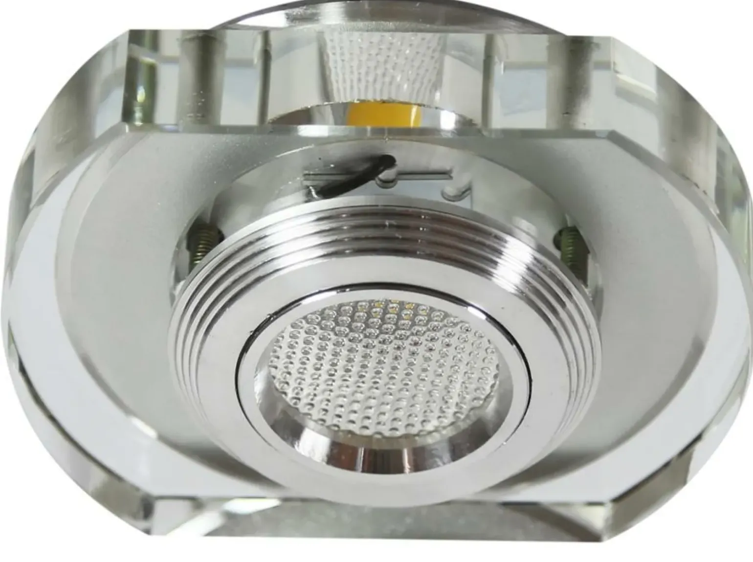 Sklep Kaja Szklana lampa podtynkowa z wbudowanym LED-em 2228860 | Kaja Oświetlenie