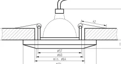 Sklep Kaja Szklane oczko podtynkowe, uniwersalne 2230507 | Kaja Oświetlenie