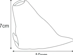 Sklep Kaja Szklany, klosz w kształcie kwiatu K-HP KLOSZ 1