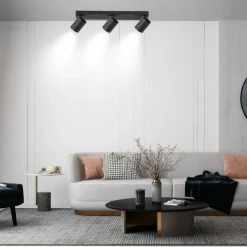 New Szyna z reflektorami, do korytarza LP-731/3W BK SNOW | Kaja Żyrandole Nowoczesne