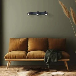 New Szyna z reflektorami, do korytarza LP-731/3W BK SNOW | Kaja Żyrandole Nowoczesne