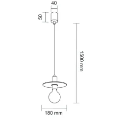 Best Sale Talerzowa lampa wisząca do sypialni ANT 7982 IKEDA | Kaja Oświetlenie Żyrandole Nowoczesne