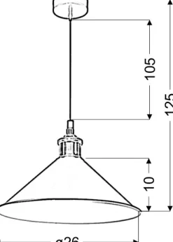 Sklep Kaja Talerzowa lampa wisząca w stylu retro 31-56313 VELO | Kaja Oświetlenie