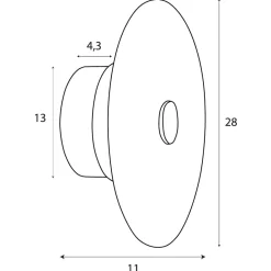 Sklep Kaja Tarczowy kinkiet LED z ozdobnym kloszem MX W0355 ALLURE | Kaja