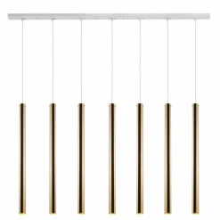 Best Techniczna lampa wisząca ze złotymi zwisami ANT 8890 AKADI | Kaja Żyrandole Nowoczesne