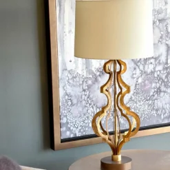 Sklep Kaja Tradycyjna lampa stołowa, złota GN-OCTAVIA-TL-GD z serii OCTAVIA